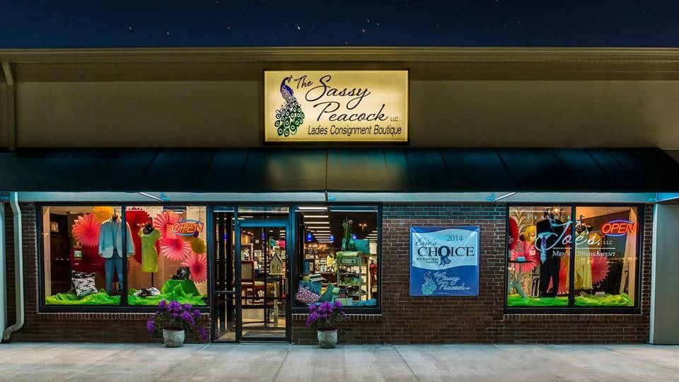 The Sassy Peacock storefront on Pittsburgh Avenue